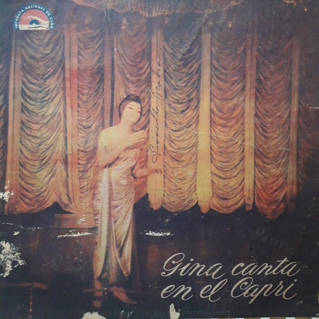 Portada del álbum Gina canta en el Capri