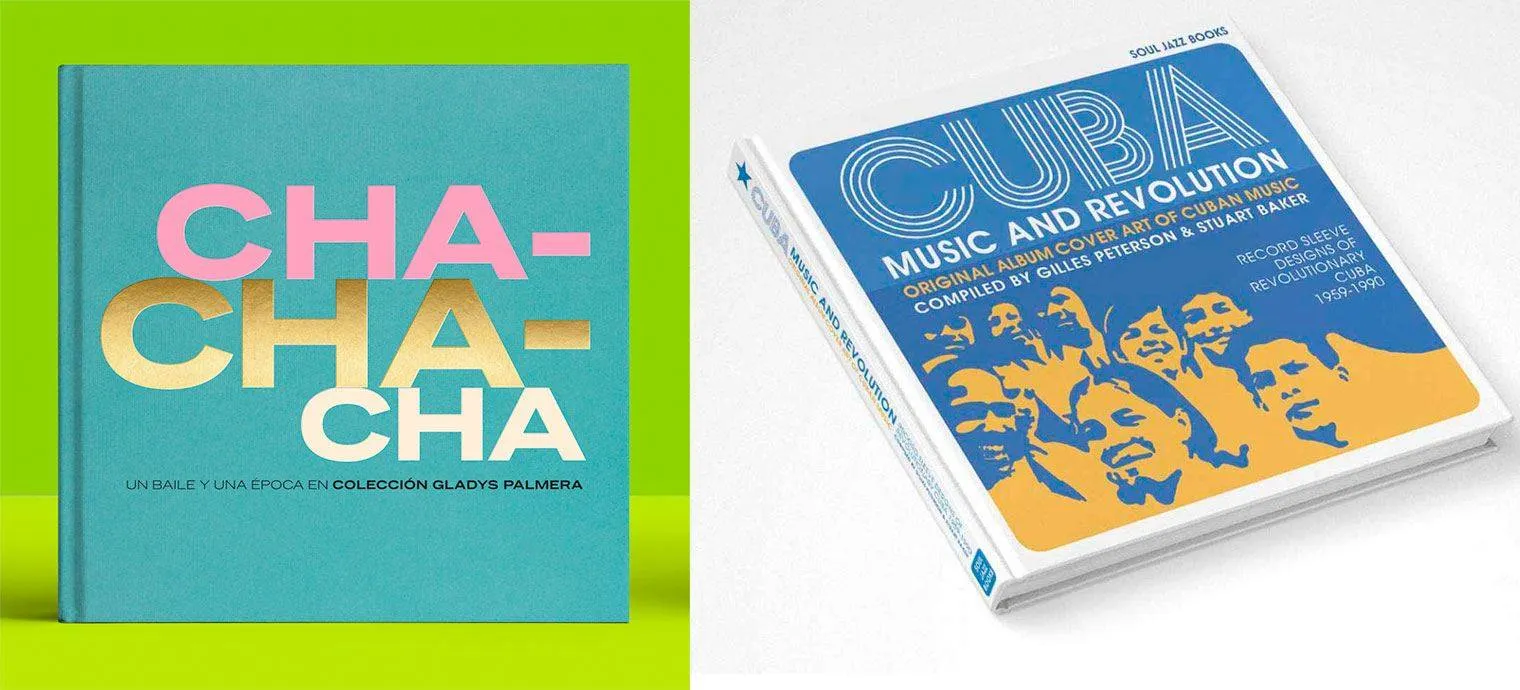 Portadas de los libros Cha Cha Cha y Cuba: Music and Revolution...