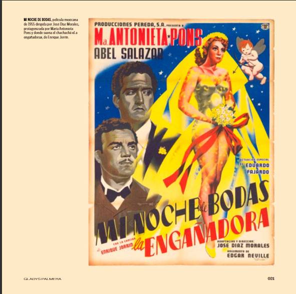 Detalle de páginas interiores del libro Fragmento de la portada del libro Chachachá: un baile y una época, de la Colección Gladys Palmera.