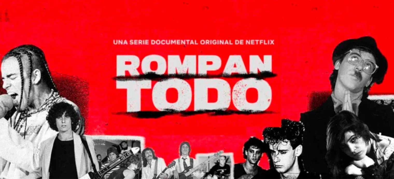 Cartel oficial del documental Rompan todo.